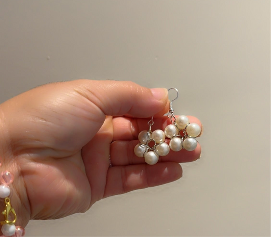 Pearl Cluster Earrings