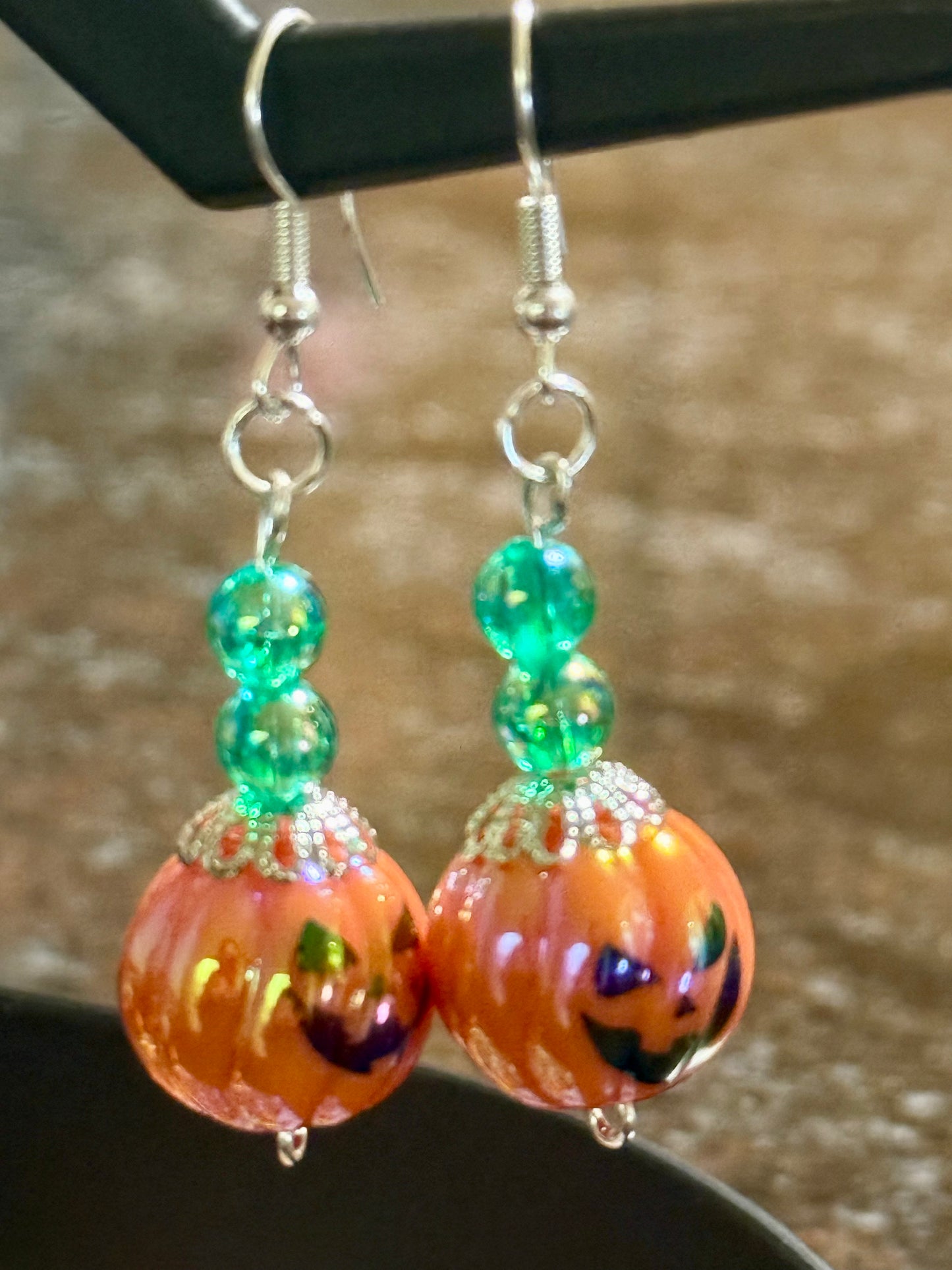 Cute Halloween Pumpkin Earrings β Handmade Fall Jewelry