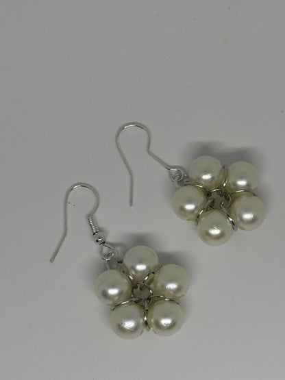 Pearl Cluster Earrings