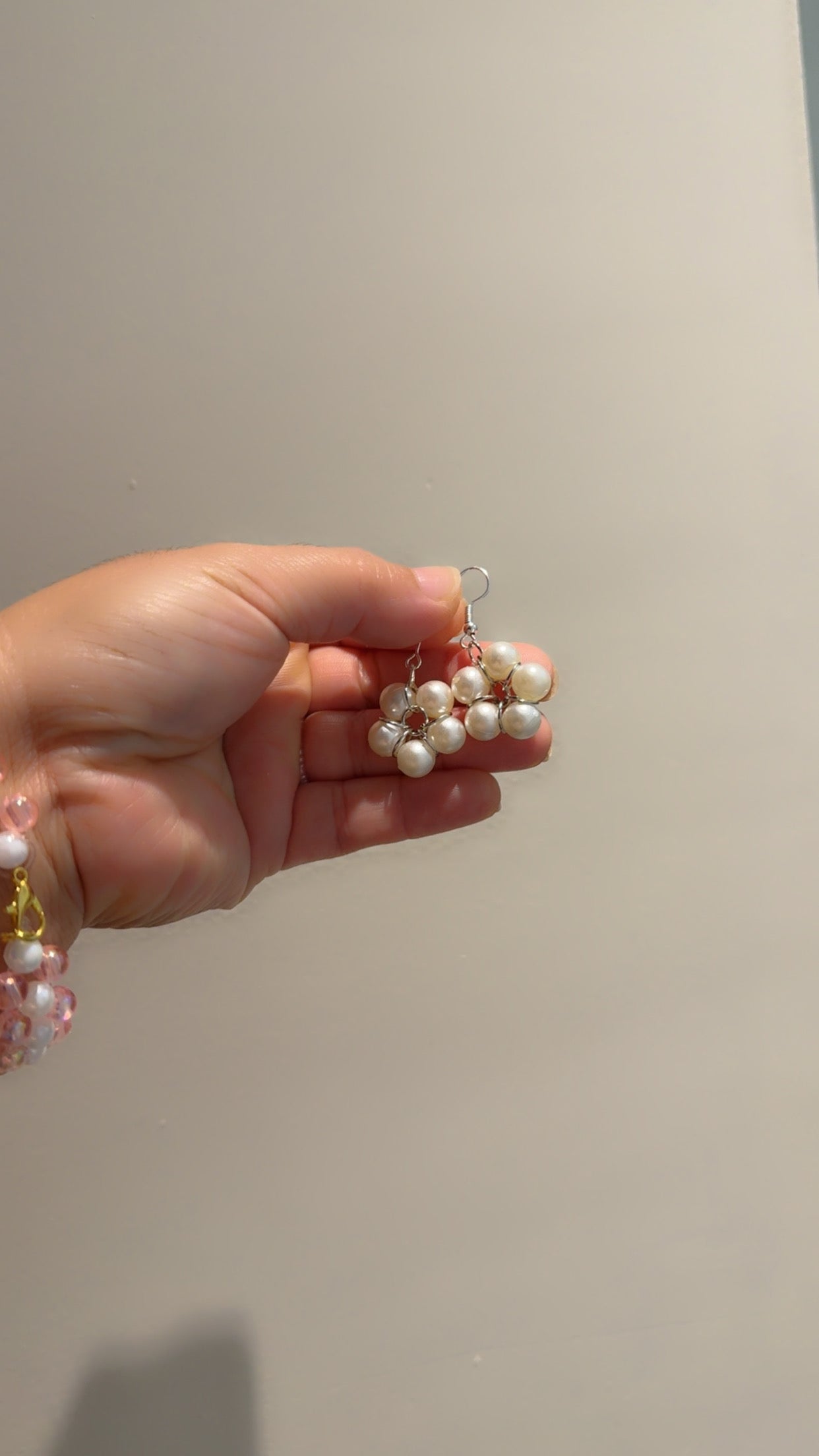 Pearl Cluster Earrings