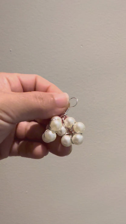 Pearl Cluster Earrings